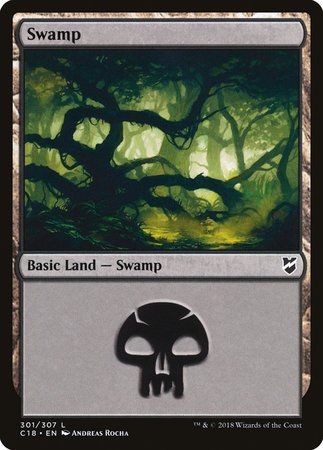 Swamp (301) [Commander 2018] | Lots Moore NSW