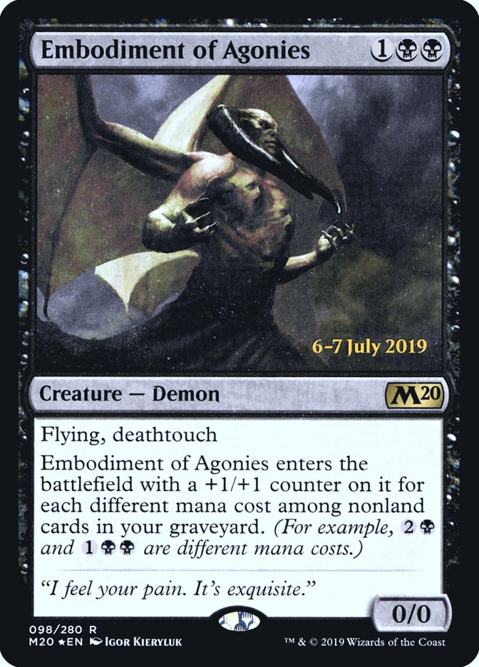 Embodiment of Agonies  [Core Set 2020 Prerelease Promos] | Lots Moore NSW