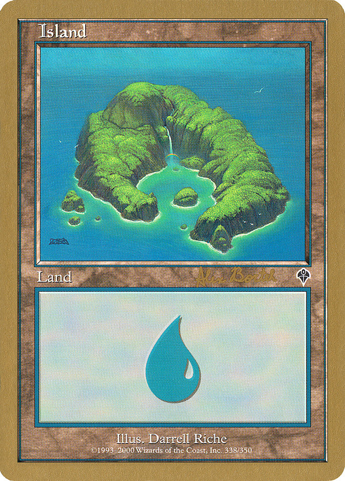Island (ab338) (Alex Borteh) [World Championship Decks 2001] | Lots Moore NSW