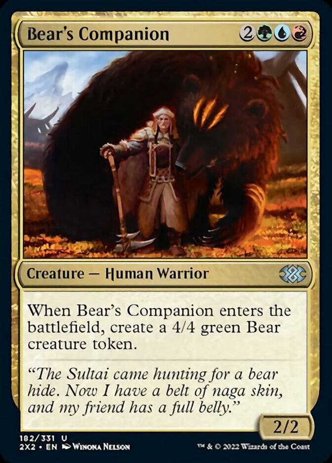 Bear's Companion [Double Masters 2022] | Lots Moore NSW
