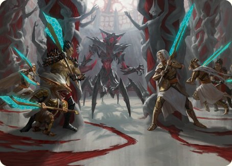 Goldwardens' Gambit Art Card [Phyrexia: All Will Be One Art Series] | Lots Moore NSW