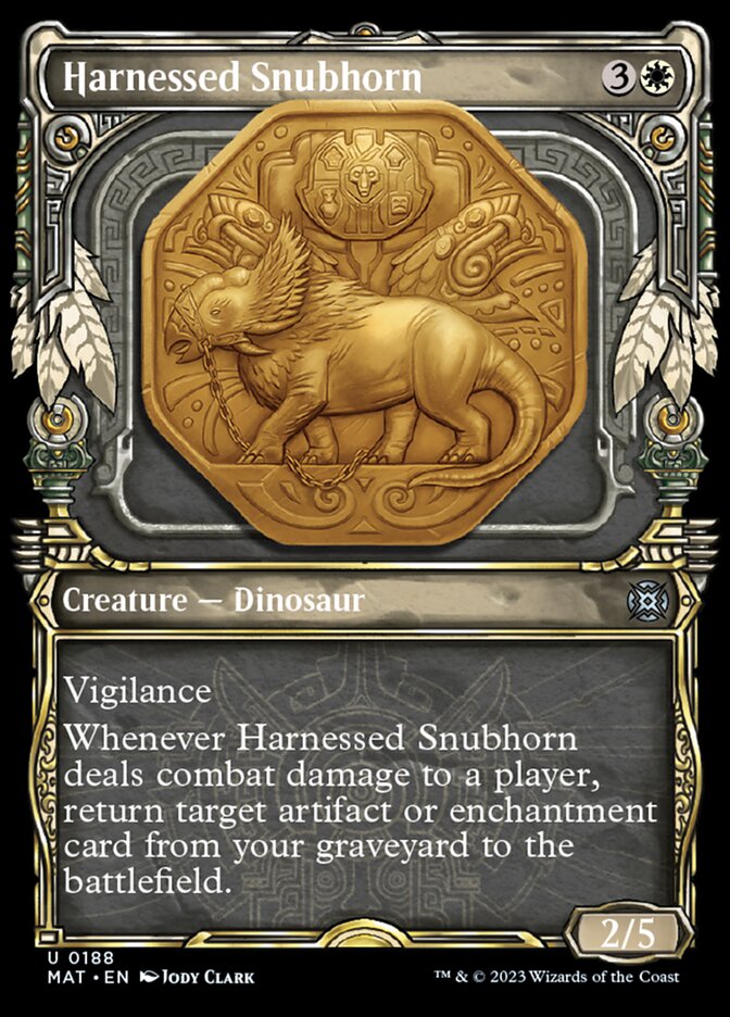 Harnessed Snubhorn (Showcase Halo Foil) [March of the Machine: The Aftermath] | Lots Moore NSW