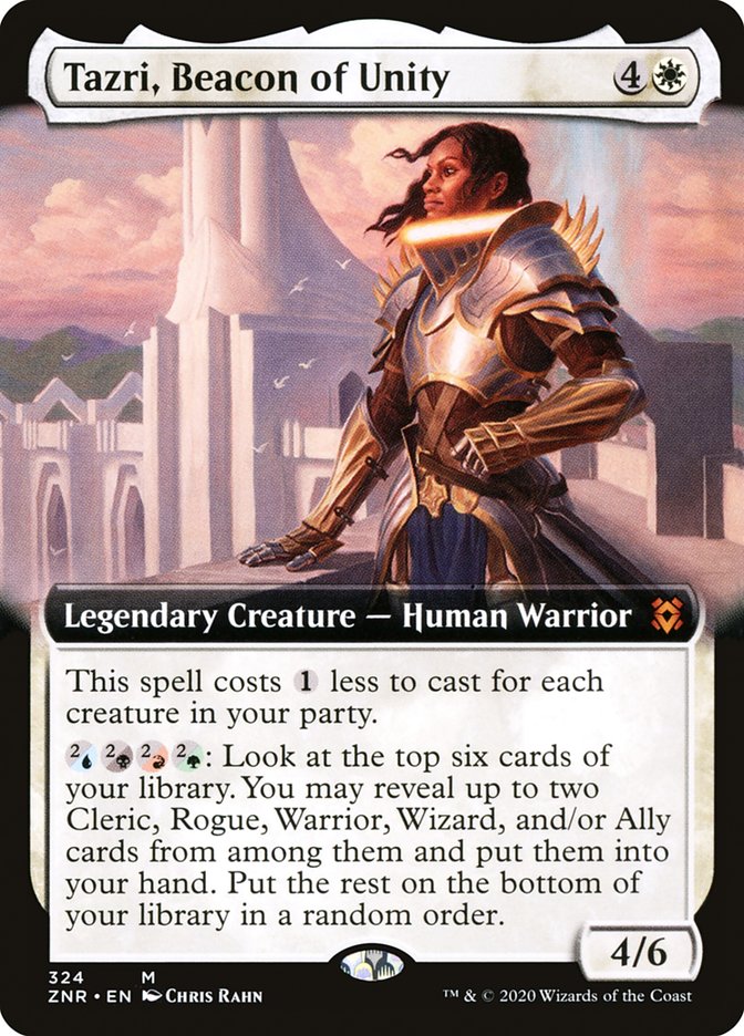 Tazri, Beacon of Unity (Extended Art) [Zendikar Rising] | Lots Moore NSW