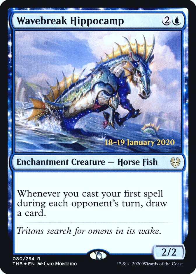 Wavebreak Hippocamp [Theros Beyond Death Prerelease Promos] | Lots Moore NSW