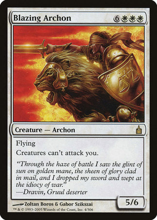 Blazing Archon [Ravnica: City of Guilds] | Lots Moore NSW