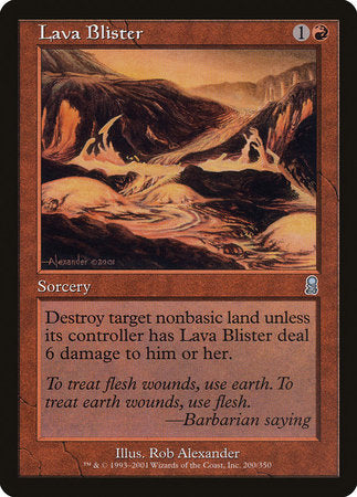 Lava Blister [Odyssey] | Lots Moore NSW