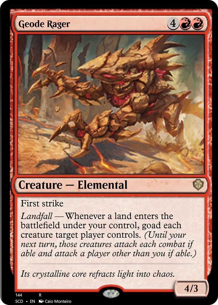 Geode Rager [Starter Commander Decks] | Lots Moore NSW