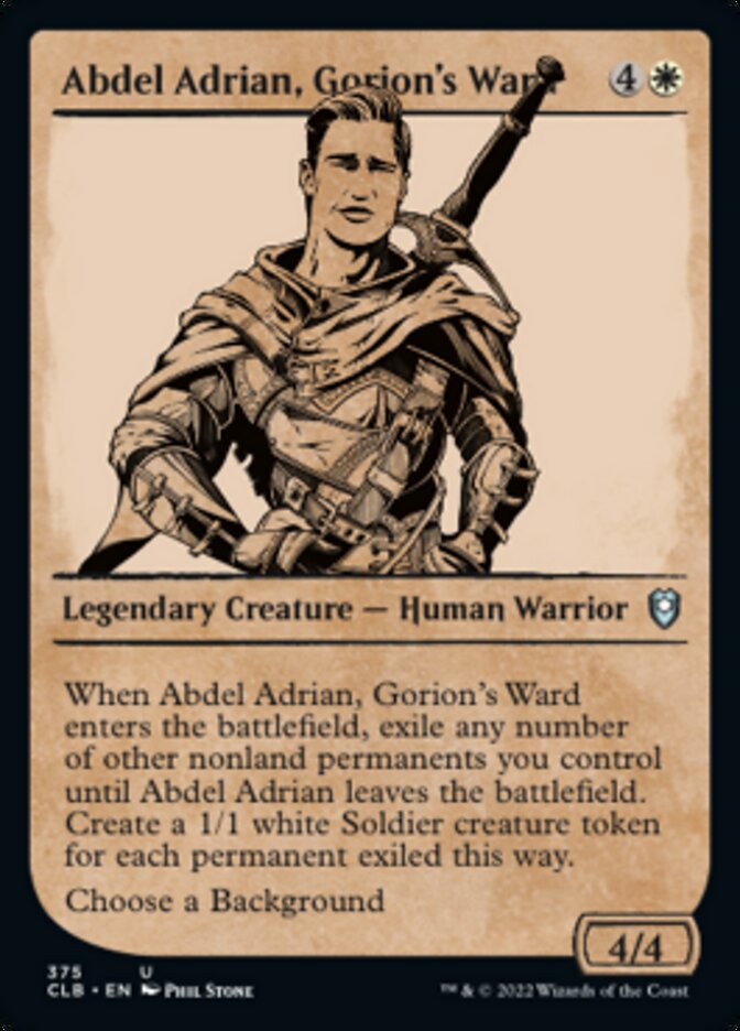 Abdel Adrian, Gorion's Ward (Showcase) [Commander Legends: Battle for Baldur's Gate] | Lots Moore NSW