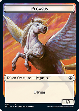 Pegasus // Thopter Double-Sided Token [Starter Commander Decks] | Lots Moore NSW