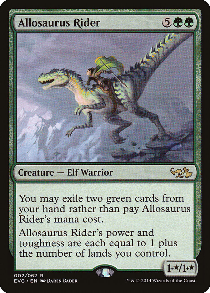 Allosaurus Rider (Elves vs. Goblins) [Duel Decks Anthology] | Lots Moore NSW