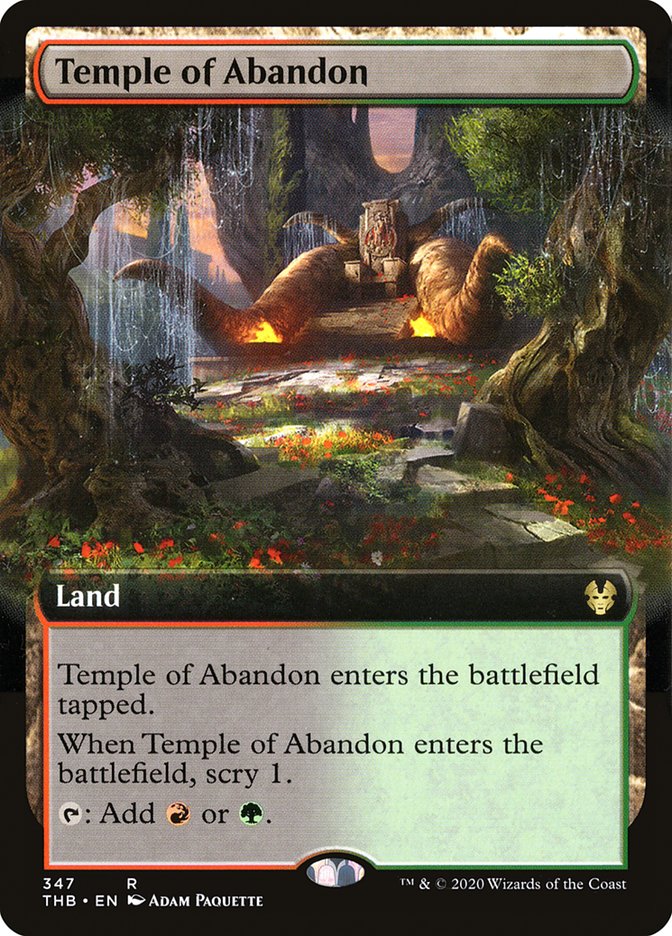 Temple of Abandon (Extended Art) [Theros Beyond Death] | Lots Moore NSW