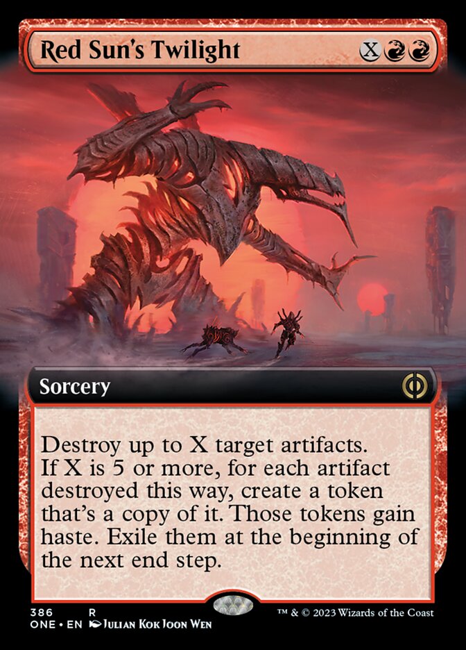 Red Sun's Twilight (Extended Art) [Phyrexia: All Will Be One] | Lots Moore NSW