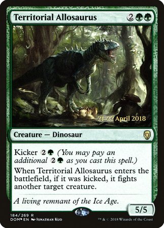 Territorial Allosaurus [Dominaria Promos] | Lots Moore NSW