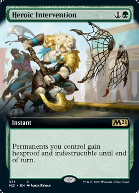 Heroic Intervention (Extended Art) [Core Set 2021] | Lots Moore NSW