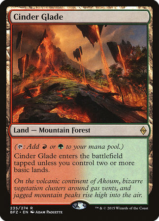 Cinder Glade [Battle for Zendikar] | Lots Moore NSW