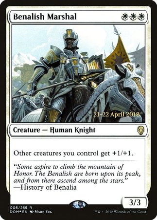 Benalish Marshal [Dominaria Promos] | Lots Moore NSW