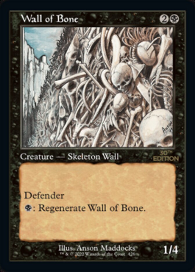 Wall of Bone (Retro) [30th Anniversary Edition] | Lots Moore NSW