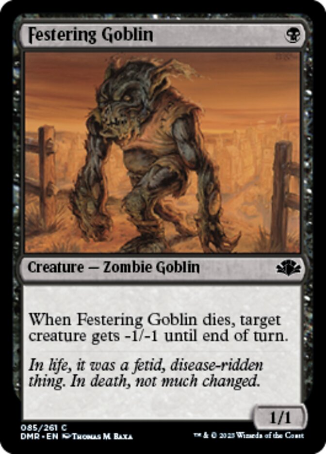 Festering Goblin [Dominaria Remastered] | Lots Moore NSW