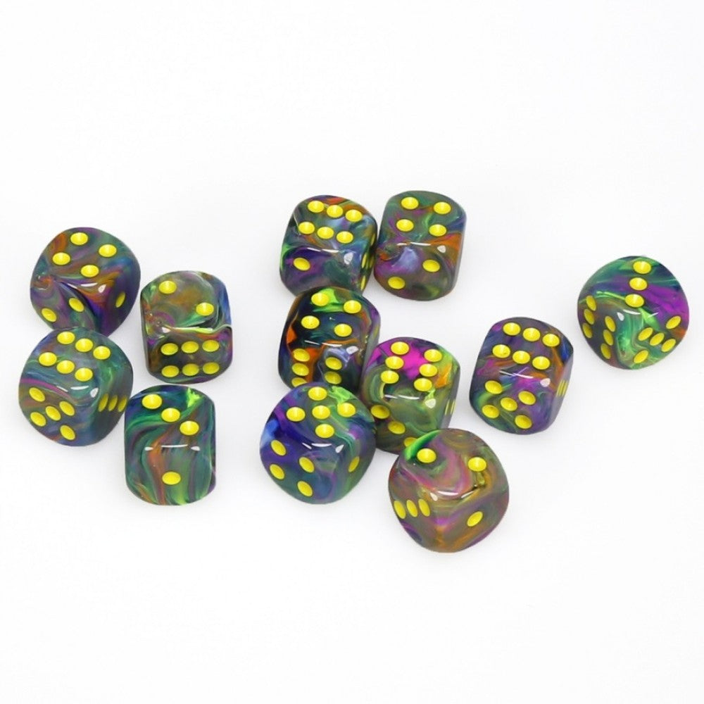 Rio w/ Yellow D6 Festive Dice set - 16MM CHX27649 | Lots Moore NSW
