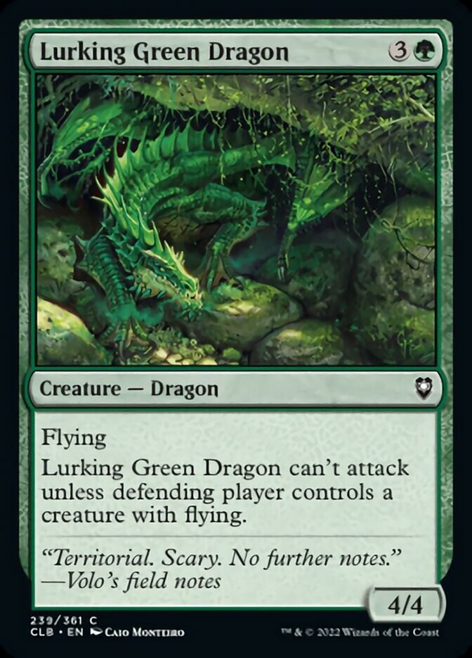 Lurking Green Dragon [Commander Legends: Battle for Baldur's Gate] | Lots Moore NSW