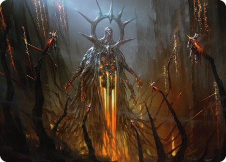 Solphim, Mayhem Dominus Art Card [Phyrexia: All Will Be One Art Series] | Lots Moore NSW