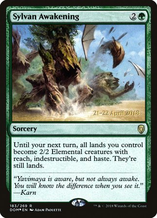 Sylvan Awakening [Dominaria Promos] | Lots Moore NSW