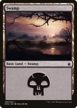 Swamp (299) [Commander Anthology] | Lots Moore NSW