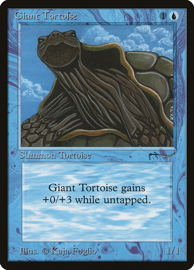 Giant Tortoise (Dark Mana Cost) [Arabian Nights] | Lots Moore NSW