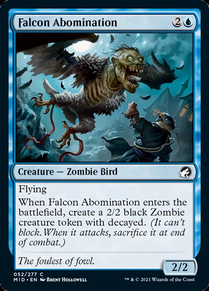 Falcon Abomination [Innistrad: Midnight Hunt] | Lots Moore NSW