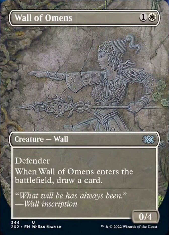 Wall of Omens (Borderless Alternate Art) [Double Masters 2022] | Lots Moore NSW