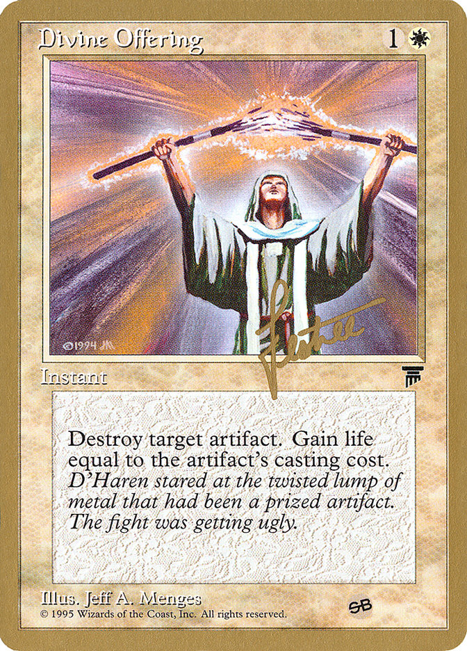 Divine Offering (Bertrand Lestree) (SB) [Pro Tour Collector Set] | Lots Moore NSW