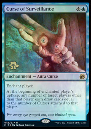 Curse of Surveillance [Innistrad: Midnight Hunt Prerelease Promos] | Lots Moore NSW