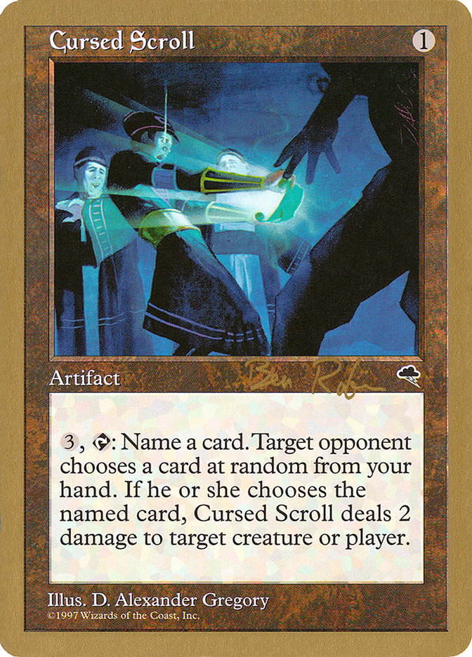 Cursed Scroll (Ben Rubin) [World Championship Decks 1998] | Lots Moore NSW