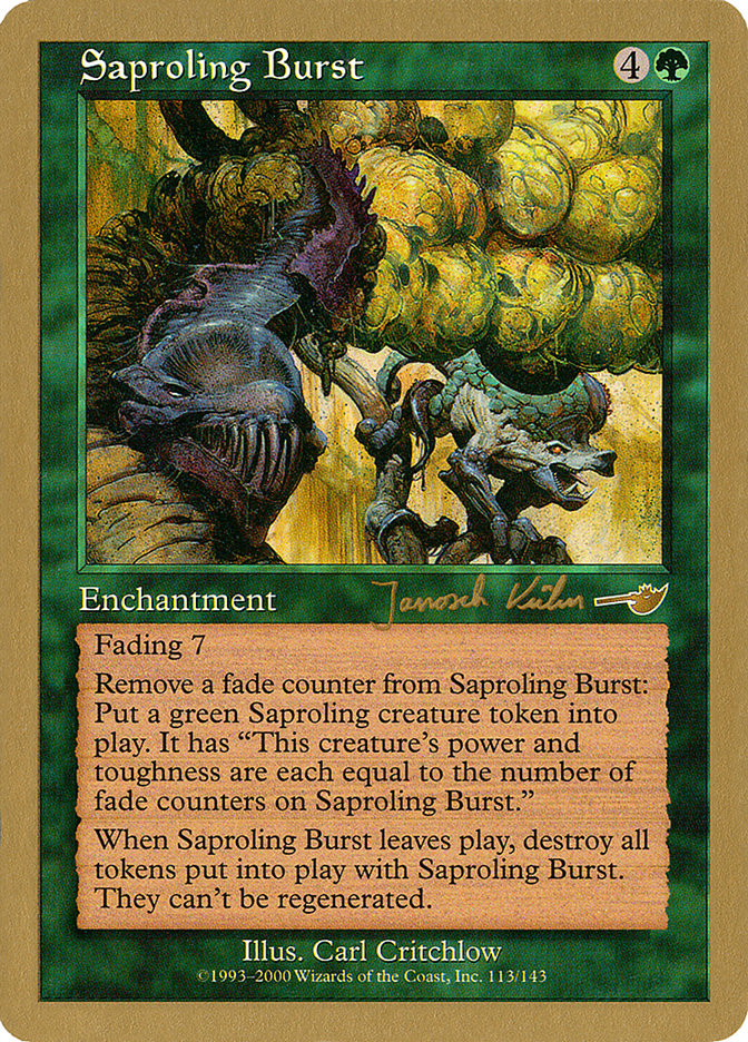 Saproling Burst (Janosch Kuhn) [World Championship Decks 2000] | Lots Moore NSW