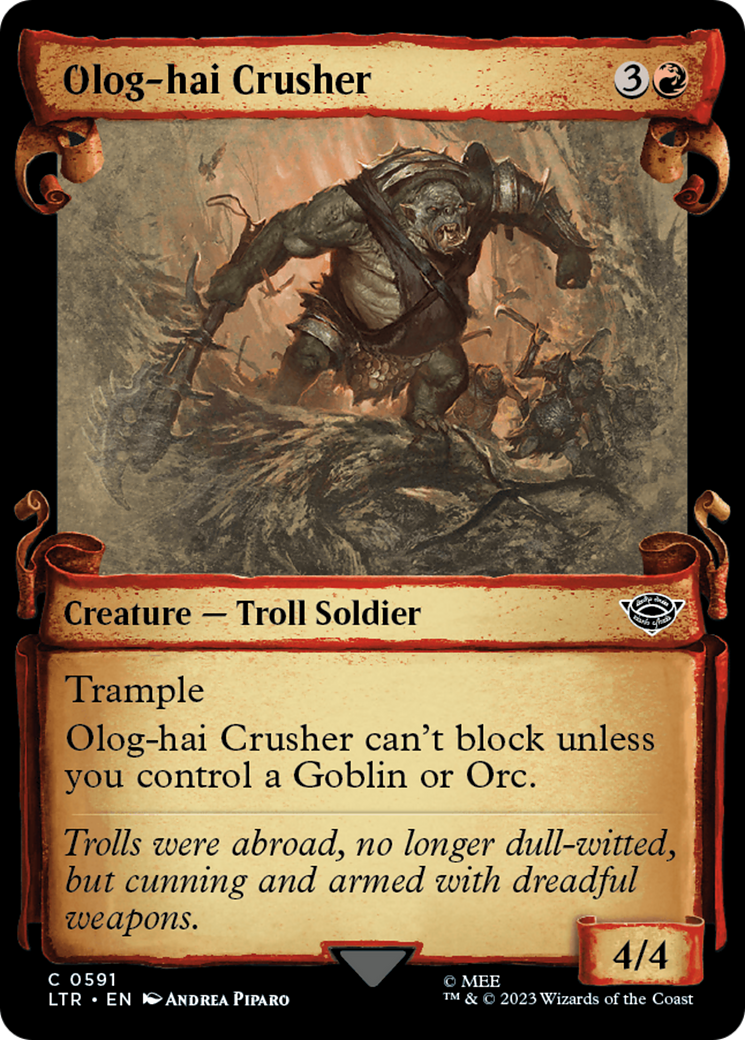 Olog-Hai Crusher [The Lord of the Rings: Tales of Middle-Earth Showcase Scrolls] | Lots Moore NSW