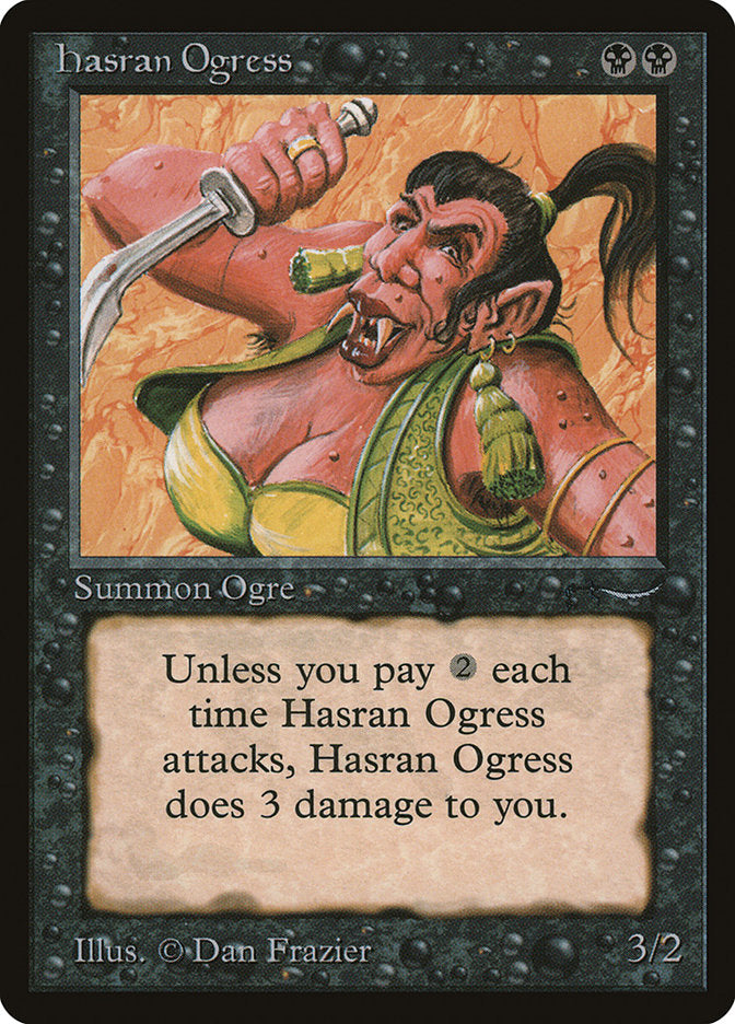 Hasran Ogress (Dark Mana Cost) [Arabian Nights] | Lots Moore NSW