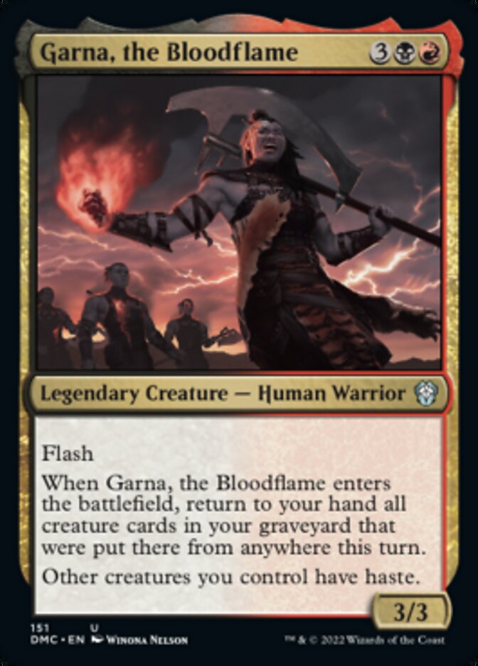 Garna, the Bloodflame [Dominaria United Commander] | Lots Moore NSW