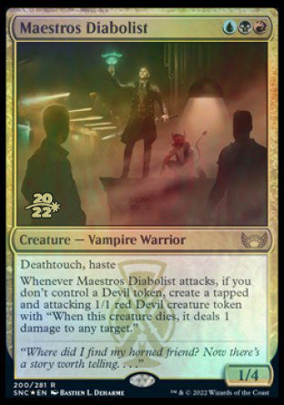 Maestros Diabolist [Streets of New Capenna Prerelease Promos] | Lots Moore NSW