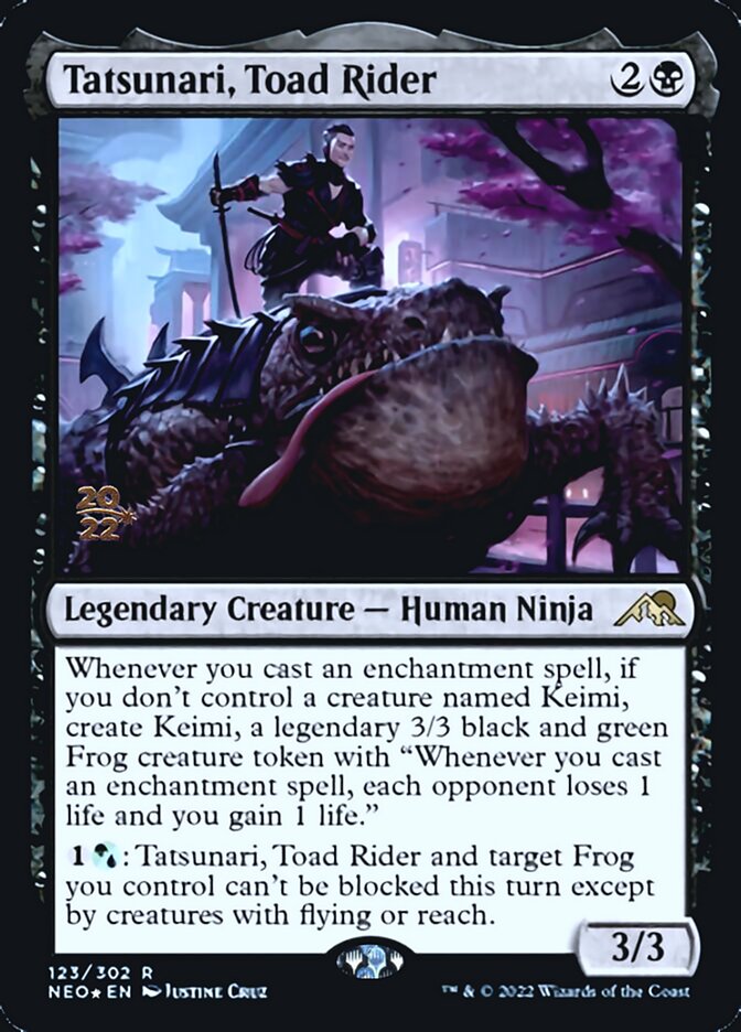 Tatsunari, Toad Rider [Kamigawa: Neon Dynasty Prerelease Promos] | Lots Moore NSW