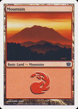 Mountain (345) [Ninth Edition] | Lots Moore NSW