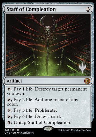 Staff of Compleation (Promo Pack) [Phyrexia: All Will Be One Promos] | Lots Moore NSW