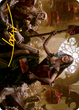 Gisa, Glorious Resurrector Art Card (Gold-Stamped Signature) [Innistrad: Midnight Hunt Art Series] | Lots Moore NSW