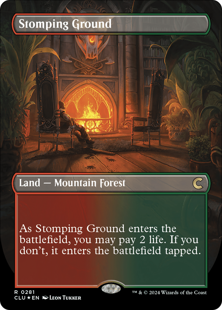 Stomping Ground (Borderless) [Ravnica: Clue Edition] | Lots Moore NSW