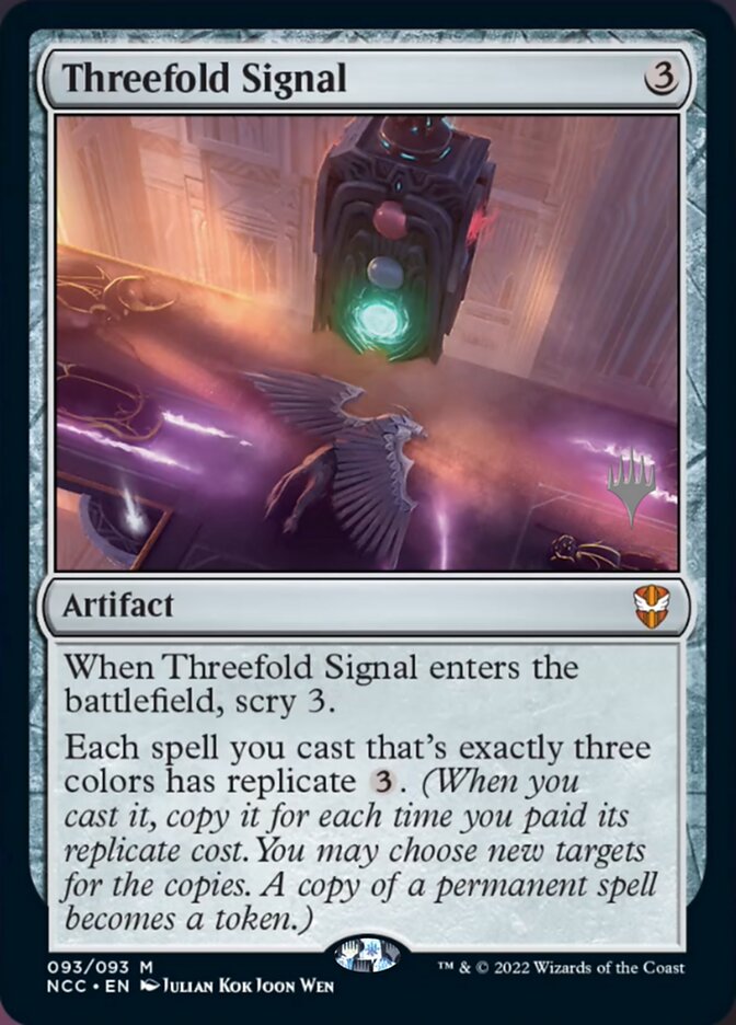 Threefold Signal (Promo Pack) [Streets of New Capenna Commander Promos] | Lots Moore NSW