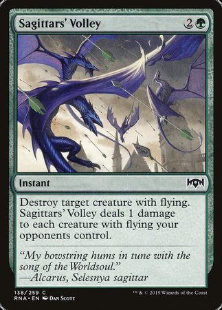 Sagittars' Volley [Ravnica Allegiance] | Lots Moore NSW