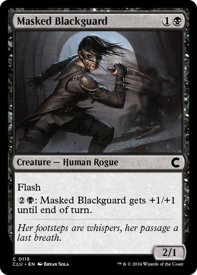 Masked Blackguard [Ravnica: Clue Edition] | Lots Moore NSW