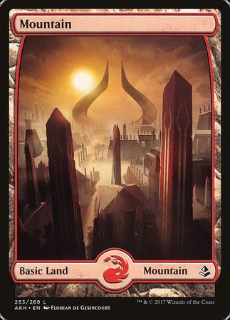 Mountain (253) - Full Art [Amonkhet] | Lots Moore NSW