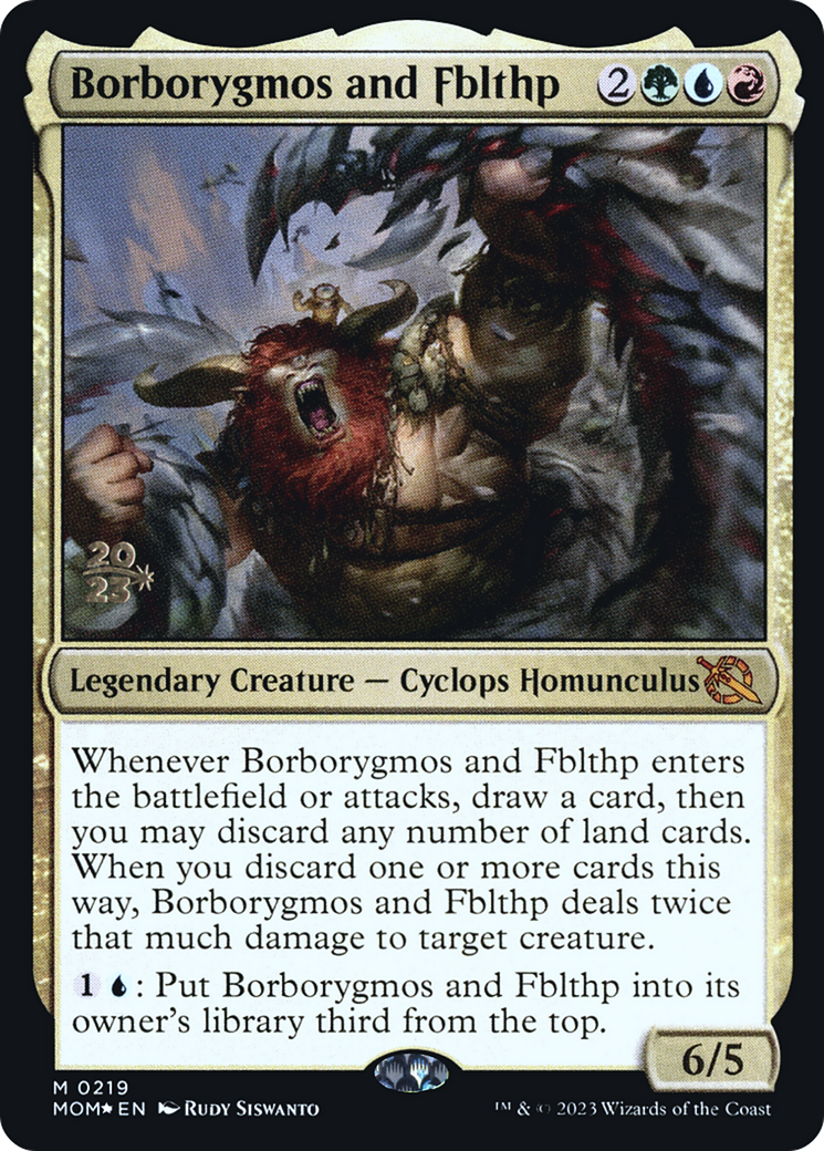 Borborygmos and Fblthp [March of the Machine Prerelease Promos] | Lots Moore NSW