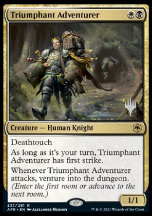 Triumphant Adventurer (Promo Pack) [Dungeons & Dragons: Adventures in the Forgotten Realms Promos] | Lots Moore NSW