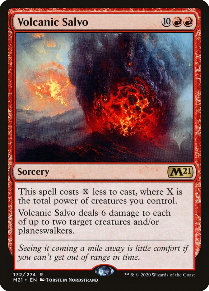 Volcanic Salvo (Promo Pack) [Core Set 2021 Promos] | Lots Moore NSW